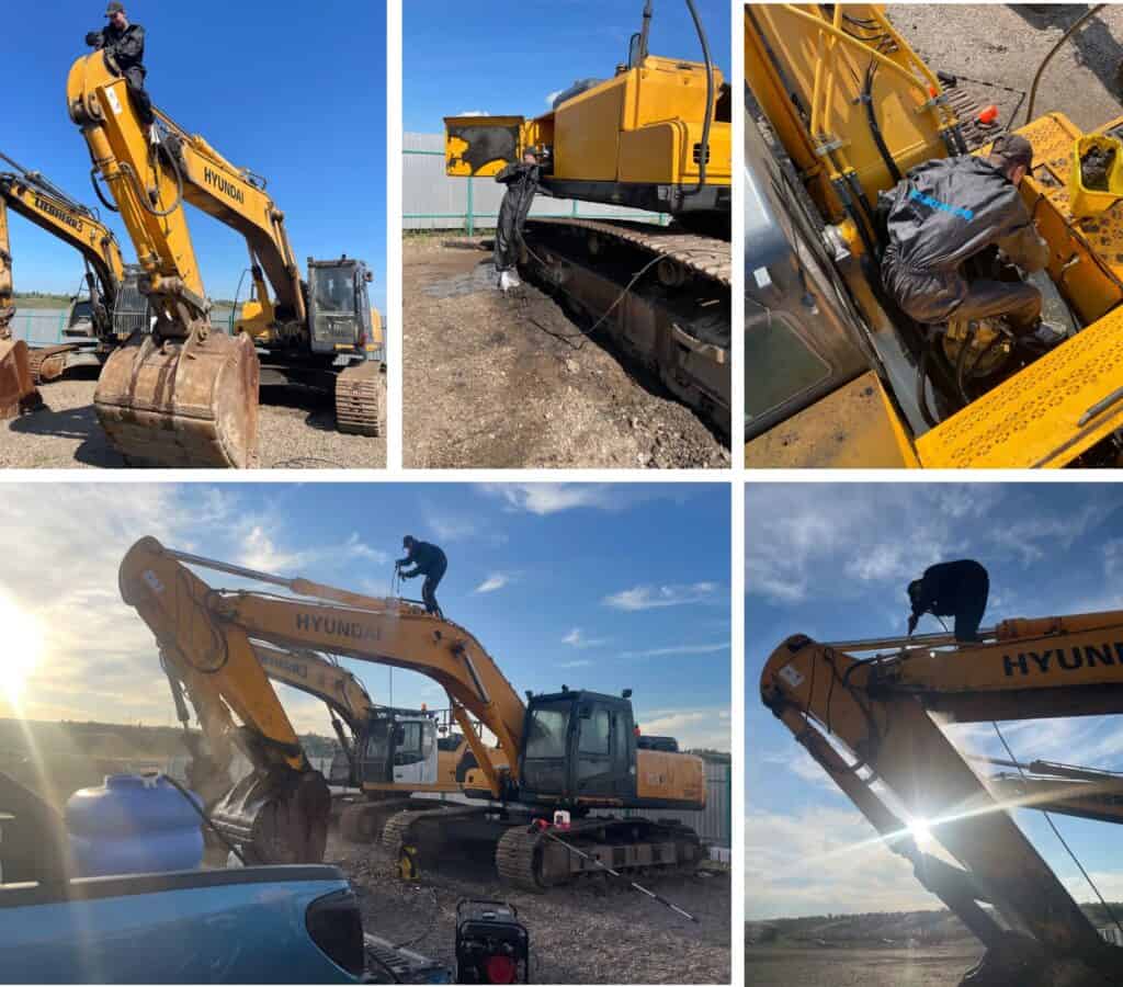 Эффективная уборка строительных площадок с помощью экскаваторов и спецтехники в Красноярске.