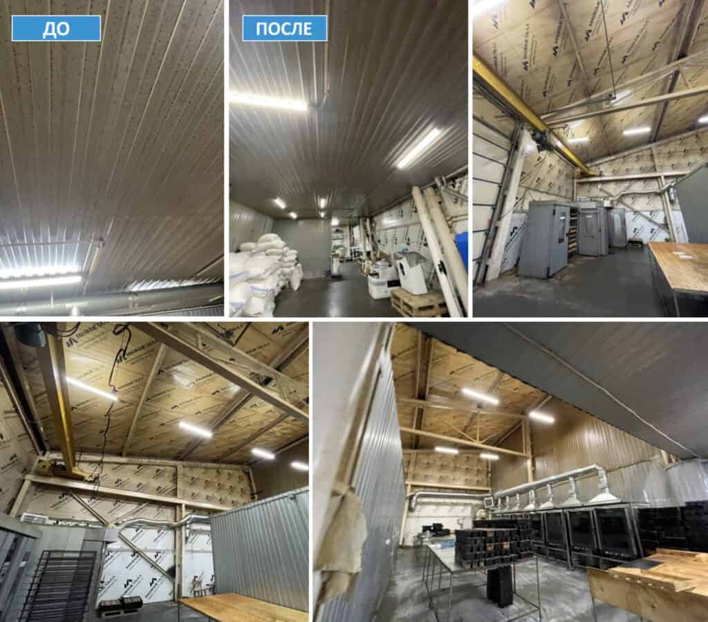 Чистка и уборка производственного цеха в Красноярске после ремонта.